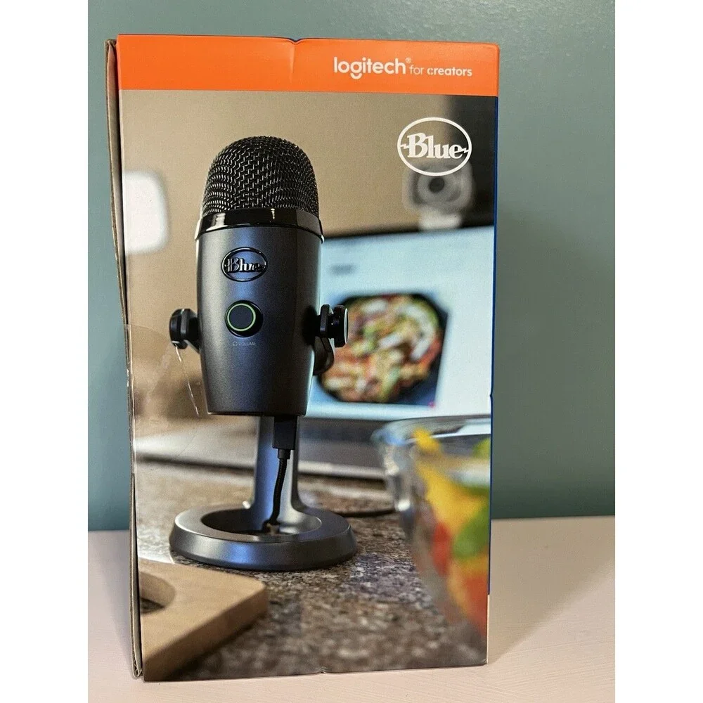 Blue Yeti Nano Dual-Pattern USB Microphone Gray with Blue VOICE Effects